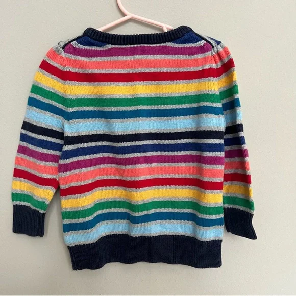 Hanna Andersson Knit Striped Rainbow Sweater - Picture 4 of 7
